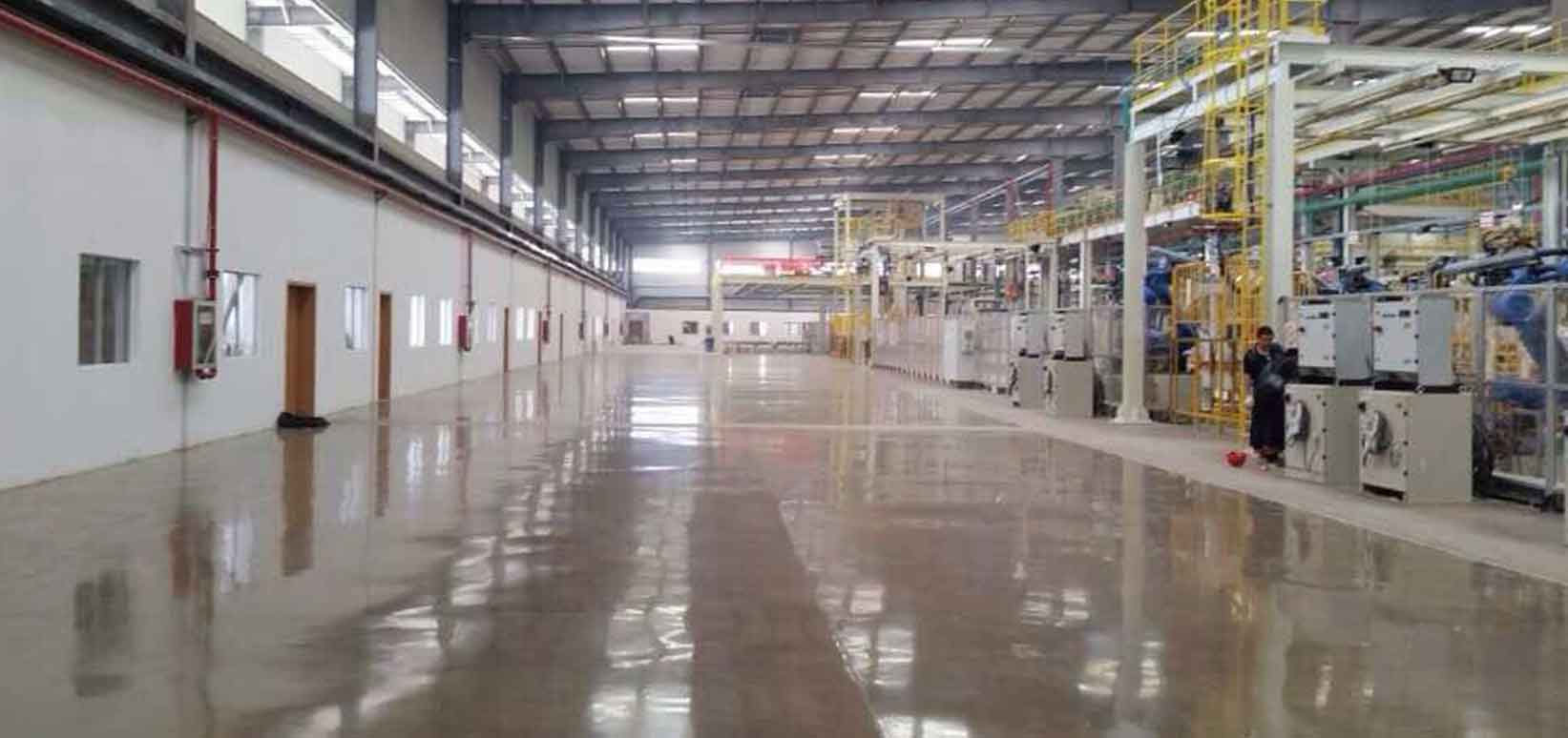 比亞迪車(chē)間 | 混凝土硬化地坪